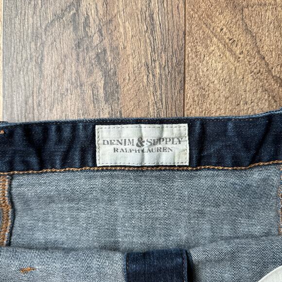 Ralph Lauren Denim Supply Denim Skirt Women's Size 32 Blue Mini Preppy 4811 - Picture 2 of 8